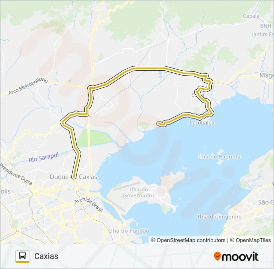 505 Bus Line Map