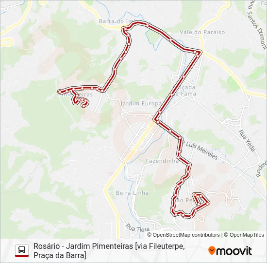 10 Bus Line Map