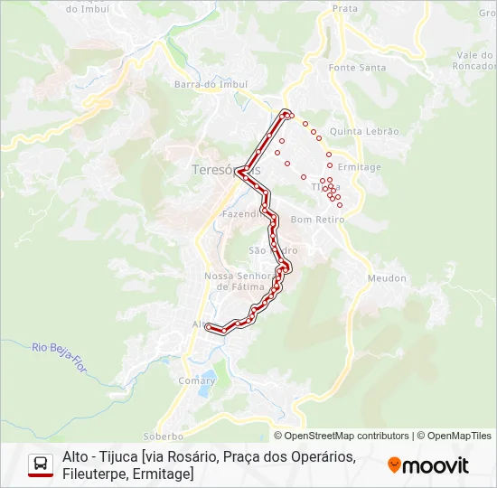 17 Bus Line Map