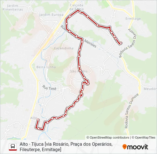 17 Bus Line Map