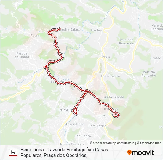 20 Bus Line Map