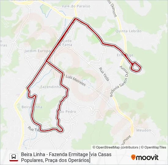 20 Bus Line Map