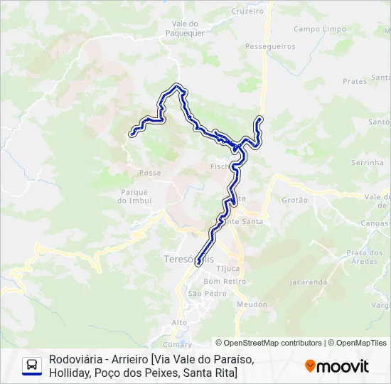 55 Bus Line Map