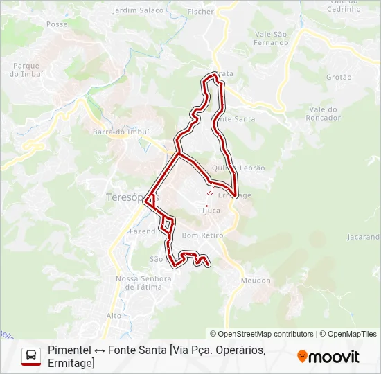 65 Bus Line Map