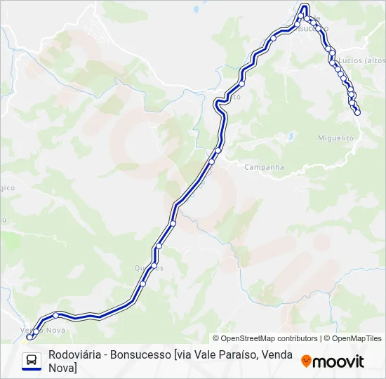 74 Bus Line Map
