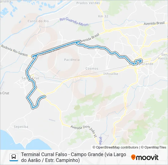 804 Bus Line Map