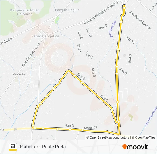 TZ14 Bus Line Map