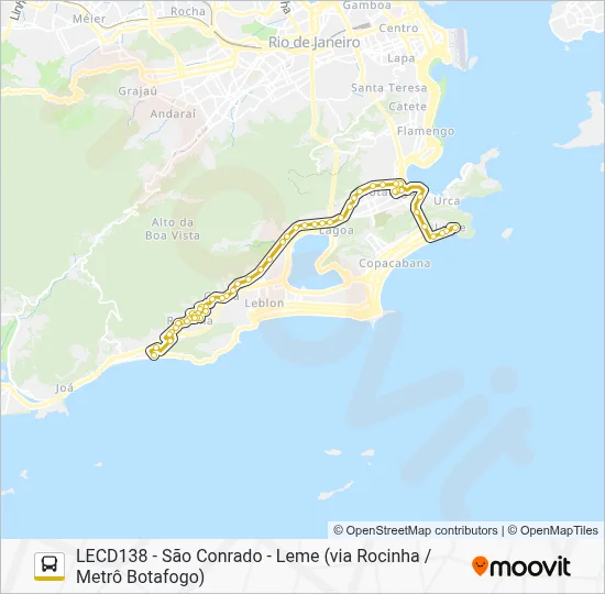 536 Bus Line Map