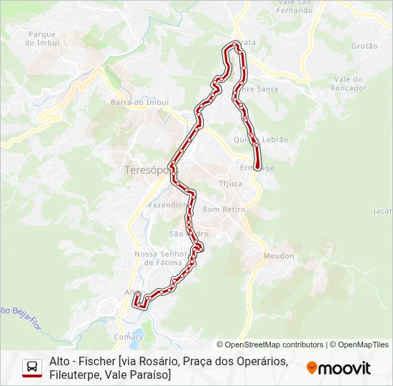 40 Bus Line Map
