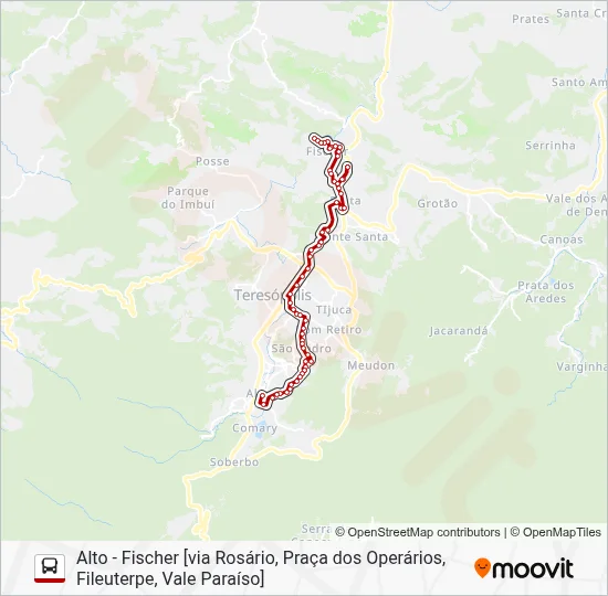 40 Bus Line Map