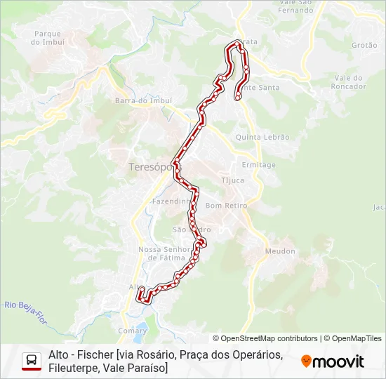 40 Bus Line Map