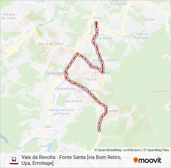 41 Bus Line Map