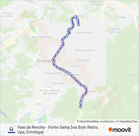 41 Bus Line Map