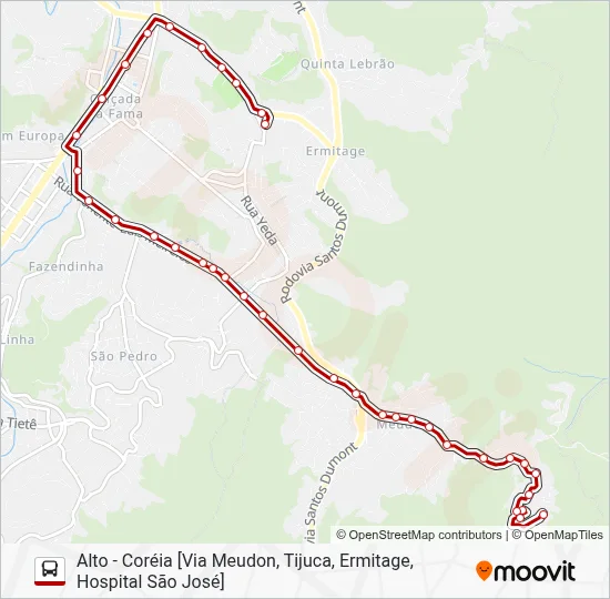 56 Bus Line Map