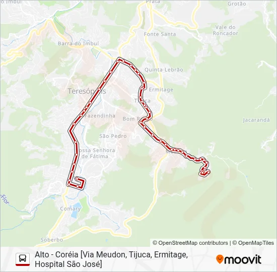 56 Bus Line Map
