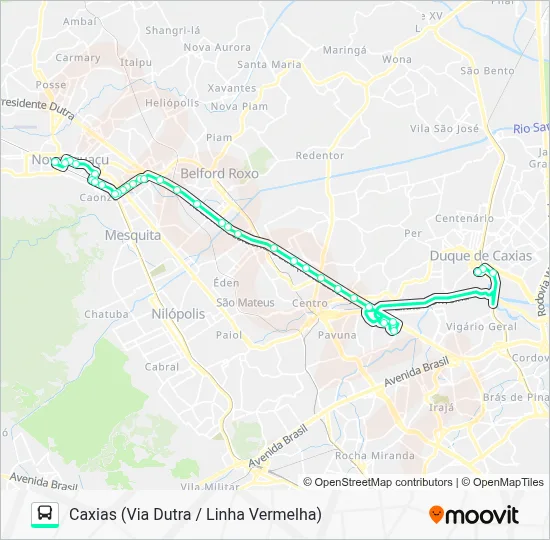 137I Bus Line Map