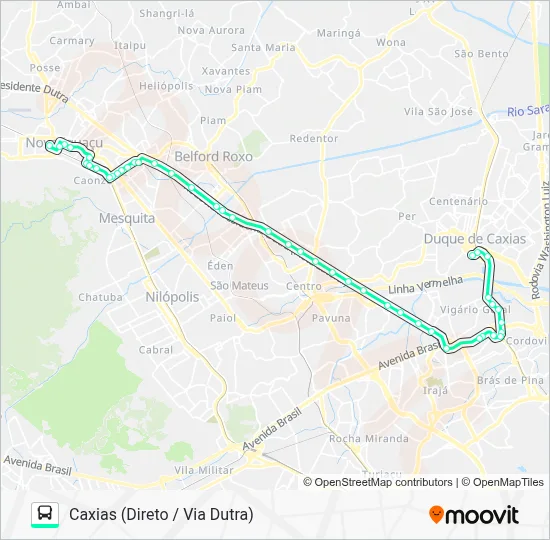 137I Bus Line Map