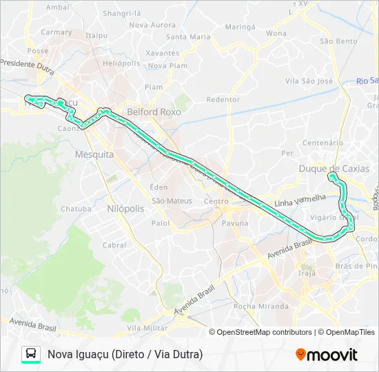 137I Bus Line Map