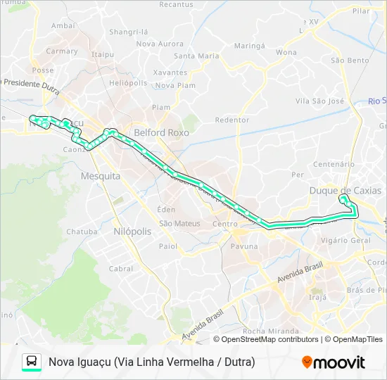 137I Bus Line Map