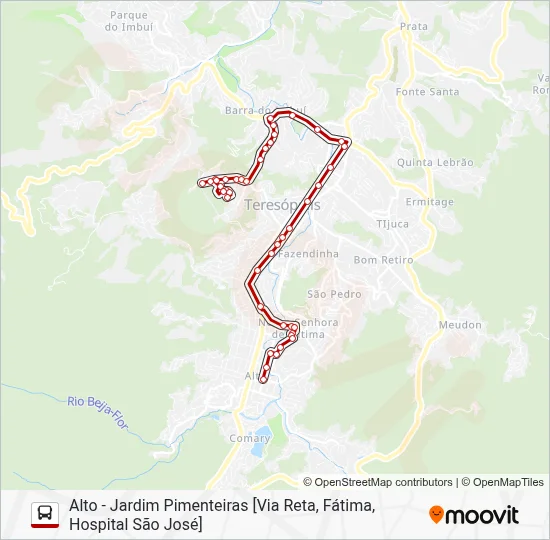 12 Bus Line Map