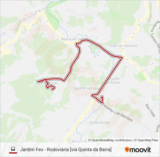 16 Bus Line Map