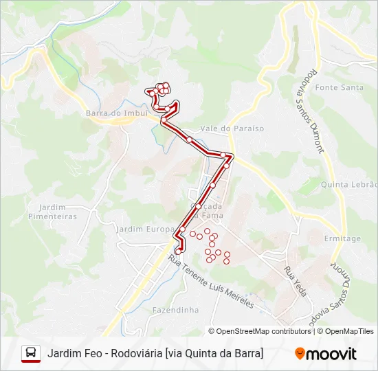 16 Bus Line Map