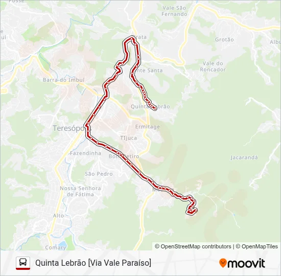 52 Bus Line Map