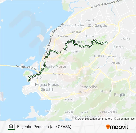 445M Bus Line Map