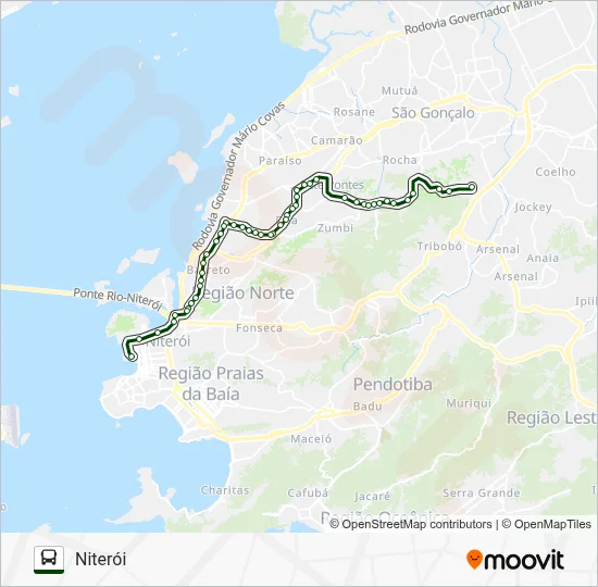 445M Bus Line Map