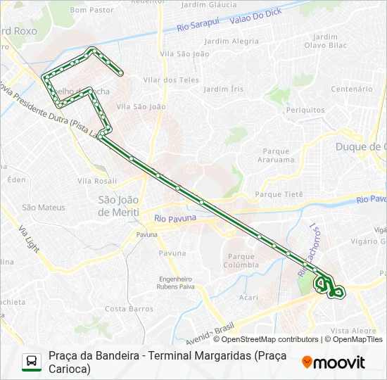 674I Bus Line Map