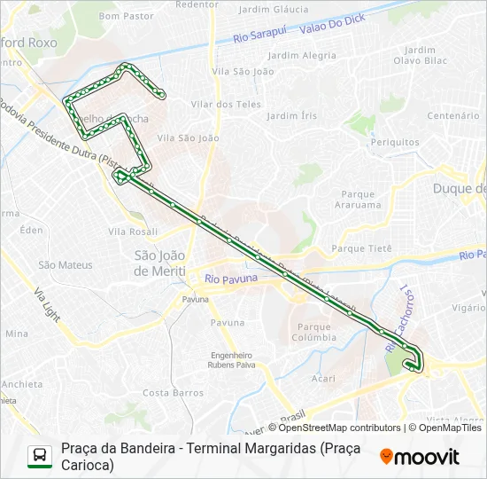 674I Bus Line Map