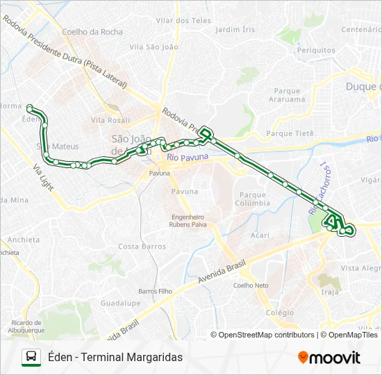 519I Bus Line Map