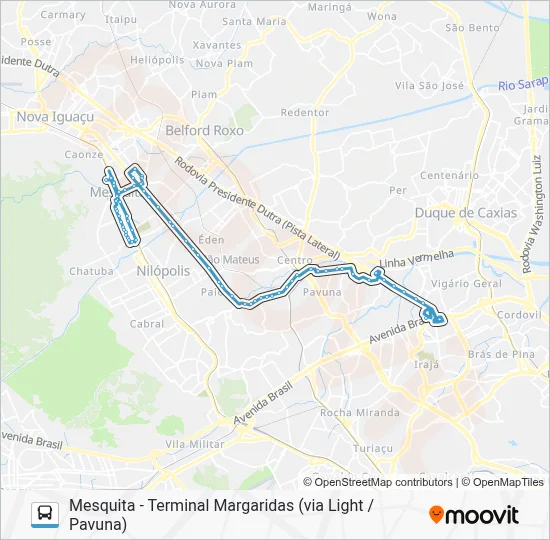 651I Bus Line Map