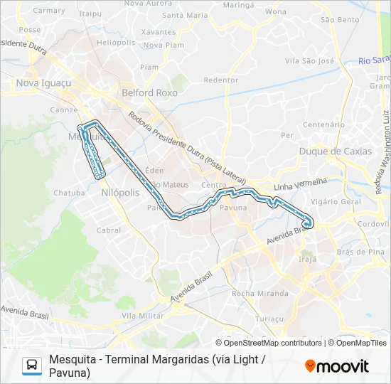 651I Bus Line Map