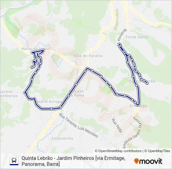 60 Bus Line Map