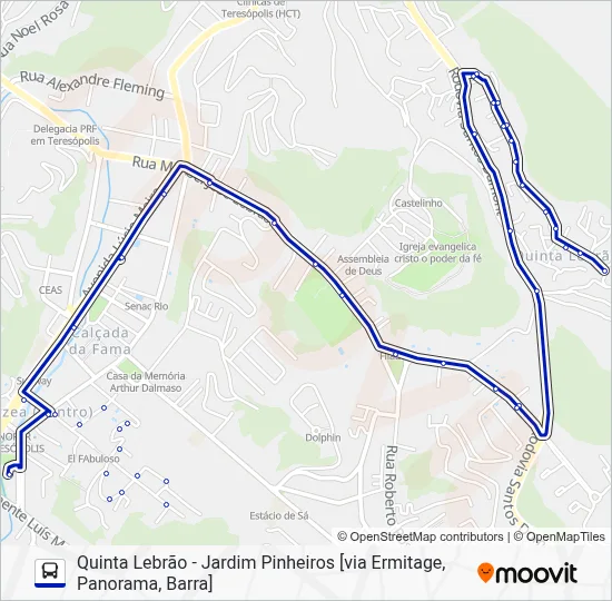 60 Bus Line Map