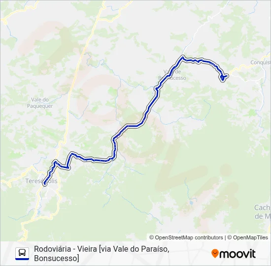 73 Bus Line Map