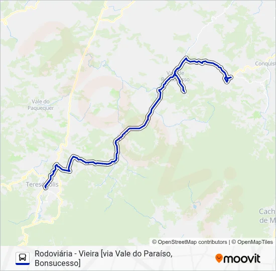 73 Bus Line Map
