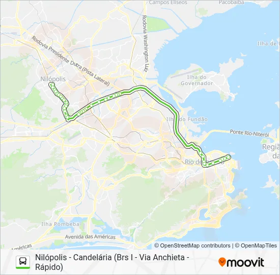 124B Bus Line Map