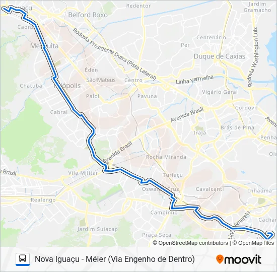 543L Bus Line Map