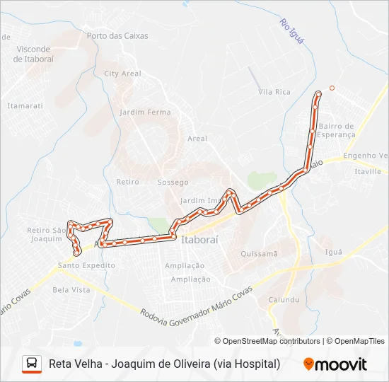 Mapa da linha 01 de 