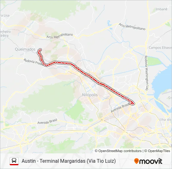 791I Bus Line Map