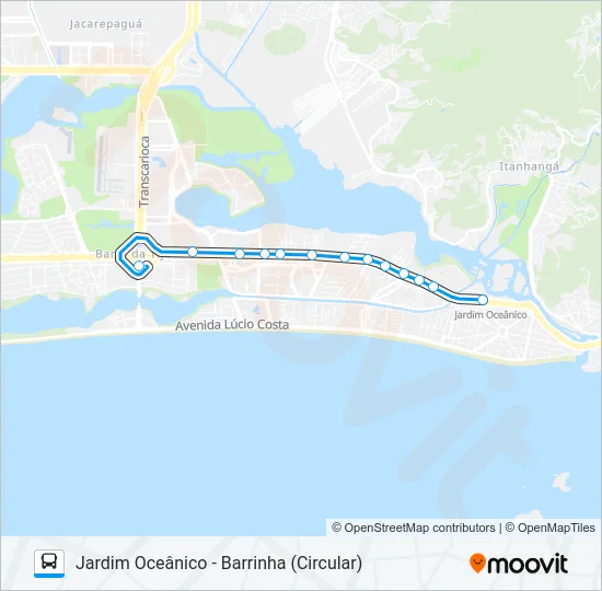 844 Bus Line Map
