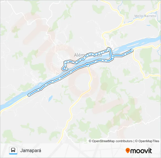 105 Bus Line Map