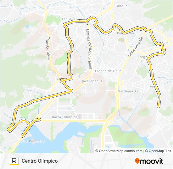 54 Bus Line Map