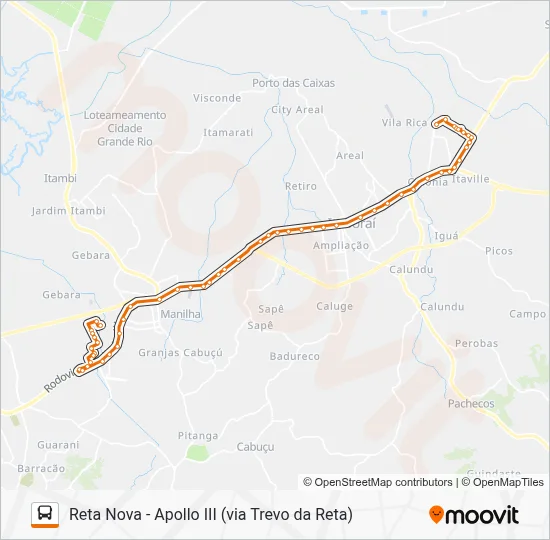 16B Bus Line Map