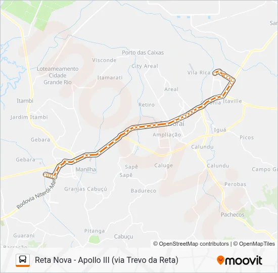 16B Bus Line Map