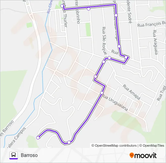 100 Bus Line Map