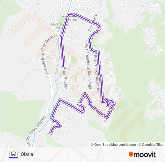 100 Bus Line Map