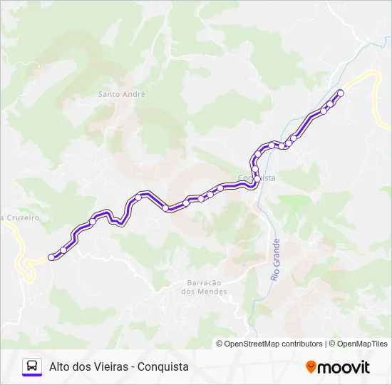 502 Bus Line Map